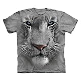 The Mountain White Tiger Face Mens T-shirt