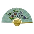 Hand-painted Folding Decorative Wall Fan - Butterfly & Flower Design