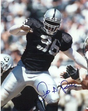 Darrell Russell Autographed/Hand Signed Oakland Raiders 8x10 Photo minor ding