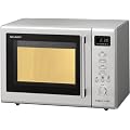 Sharp R-68ST-A Doppelgrill-Kompakt-Mikrowelle / 800 Watt / Grill 1600 Watt / 17 L Garraum / edelstahl