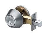Master Lock DSO0615 Single Cylinder Deadbolt, Antique Brass