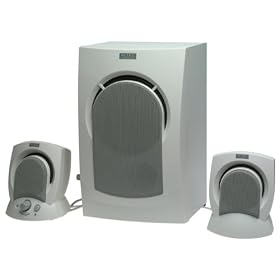 Altec Lansing AVS300 2.1 Computer Speakers (3-Speaker, White)