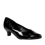 FAB 2 Inch Cute Kitten Heel Women's Classic Pump Shoes Black Patent