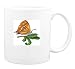 Mug with butterfly, hairstreak, brown, insect