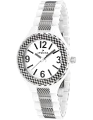 Invicta Womens 1158 Ceramics Collection White Dial Ceramic Watch