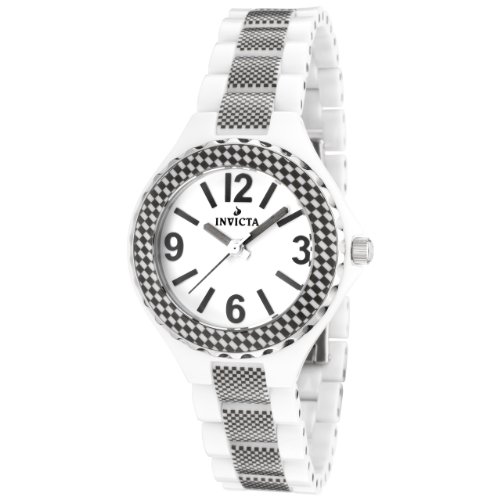 Invicta Women's 1158 Ceramics Collection White Dial Ceramic Watch
