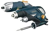 GMC A4DK 4-Tool Hobby Combo Kit with Rotary Tool, Cordless Screwdriver, Soldering Iron, and Engraver