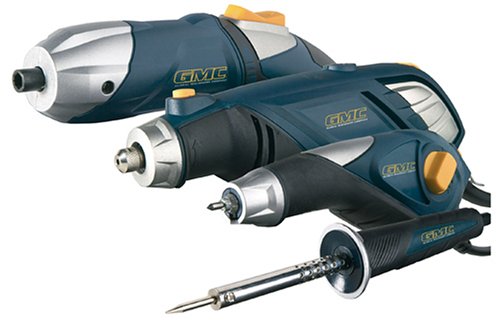 GMC A4DK 4-Tool Hobby Combo Kit with Rotary Tool, Cordless Screwdriver, Soldering Iron, and Engraver