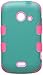 MyBat ZTE Z667 (prelude 2) TUFF Hybrid Phone Protector Cover - Retail Packaging - Green/Pink/Teal