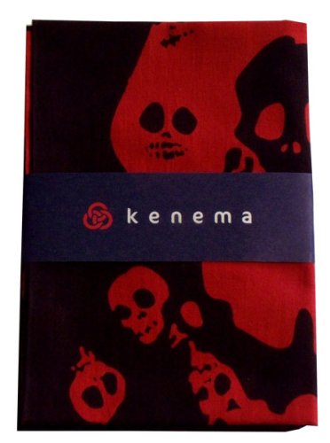 kenema手拭い　壱百八大髑髏