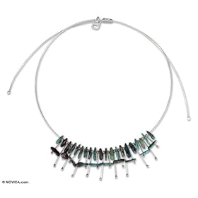 Turquoise choker, 'Aztec Princess'