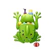 Boon Frog Pod - Drainable Bath Scoop and Toy/Organizer