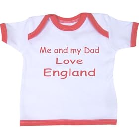 Me and my Dad Love England Baby T Shirt Newborn-24 months in 9 Colours