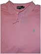 Men's Polo By Ralph Lauren Big and Tall Short Sleeve Polo Shirt Pink with Turquoise Pony
