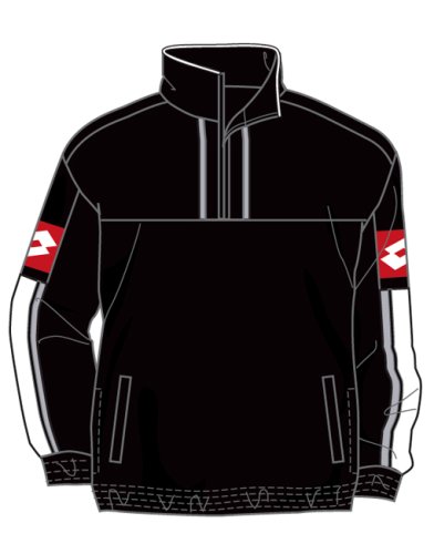 Lotto Sweatshirt Extreme ML, Herren, schwarz/weiß