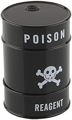 Soooku Black Skull Pattern Oil Drum Shaped Double Layers Herb Tobacco Cigarette Spice Grinder Crusher Pollen Catcher New