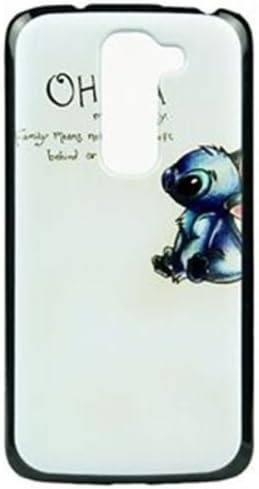 LG G2 Case,WYECLK Cartoon Desiney Stitch Ohana Hard Case Plastic Shell Cover For LG G2 Cell Phone Skin
