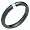 Allyana - Fancy Black Titanium Wedding Band for Him and/or Her