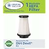 Dirt Devil F2 HEPA Filter Washable; fits Dirt Devil Part #3SFA11500X, 3-F5A115-00X - For Dirt Devil Dynamite, Quickvac (MO84600), Power Stick Upright (MO84100) and Power Reach (MO8245), Designed & Engineered By Crucial Vacuum