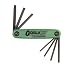 Bondhus 12636 GorillaGrip« Set of 7 Tamper Resistant Star Fold-up Keys, sizes TR7-TR25