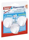 Produkt-Bild: tesa 57577-000 Powerstrip Haken small, 3 St&uuml;ck, wei&szlig;