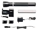 MAGLITE RX1019 Heavy-Duty Rechargeable Flashlight System, Black