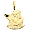 Angel Charm 14k Gold 15mm