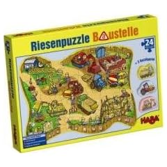 3904 - HABA - Riesenpuzzle Baustelle, 24 Teile