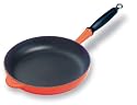 Le Creuset Cast Iron Satin Black Interior Frying Pan, Volcanic, 28 cm