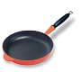 Le Creuset Cast Iron Satin Black Interior Frying Pan, Volcanic, 28 cm