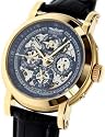 PERIGAUM MEN\'S SQUELETTE GG W/BLUE DIAL - P-0506-GGB