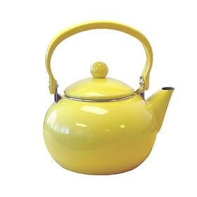 Buy Calypso Basics 2-Quart Enamel-on-Steel Tea Kettle, Lemon Yellow