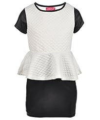 Toddler Polyester Peplum  Dress