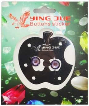 Diamond Button Sticker Purple for iPad iPhone 4S 4 3GS 3G 5