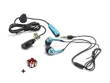 Stereo Headset -BLUE METALIC Edition f. Sony Ericsson R306 inkl.3,5 mm Klinkenstecker-+ Überraschungsgeschenk