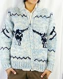(カナタ)KANATA ハンドメイド・カウチンセーター ヴィンテージシリーズバッファロースカル柄 KANA