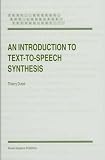Review Springer  / An Introduction to Text-to-Speech Synthesis (Text, Speech and Language Technology)