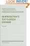 An Introduction to Text-to-Speech Synthesis (Text, Speech and Language Technology)