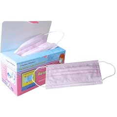 Mundschutz rosa 50 St�ck in Box dreilagig - sehr weich