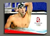 US OLYMPIC SWIMMER MICHAEL PHELPS ORIGINAL PAINTING PORTRAIT 25X20X1.5