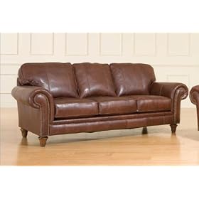Broyhill L497-3 / 22X Bromley Leather Sofa