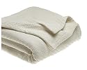 DKNY Pure Rustic King Blanket, Ivory
