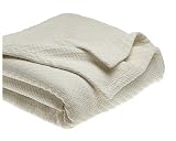 Review DKNY Home PDD220010KTG / DKNY Pure Rustic Full/Queen Blanket, Ivory