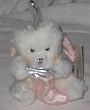 Ganz Christmas Plush Winter Ornament Angel Bears - Peach Wings