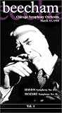 Haydn, Symphony # 102; Mozart, Symphony # 38, "Prague"/Sir Thomas Beecham, Chicago Symphony Orchestra (In Color) [VHS]