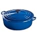 Le Creuset Enameled Cast-Iron 6-3/4-Quart Wide French Oven, Cobalt
