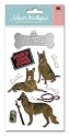Jolees  Boutique Le Grande Dimensional Stickers, German Shepherd