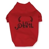 Zack   Zoey Polyester Cotton Lil Devil Dog Tee X Small Red
