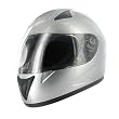 HCI-75 Silver Full Face Motorcycle Helmet (Medium)