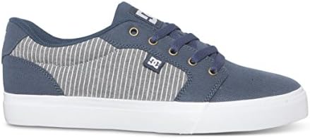 DC Men's Anvil TX SE Skate Shoe, Dark Denim, 10.5 D US